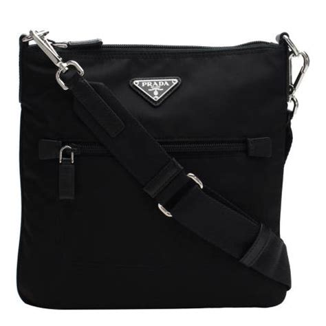 prada cross body black|prada black nylon crossbody bag.